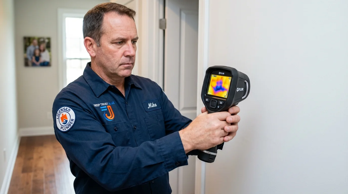 Thermal imaging leak detection by Johns Plumbing LLC in Carroll